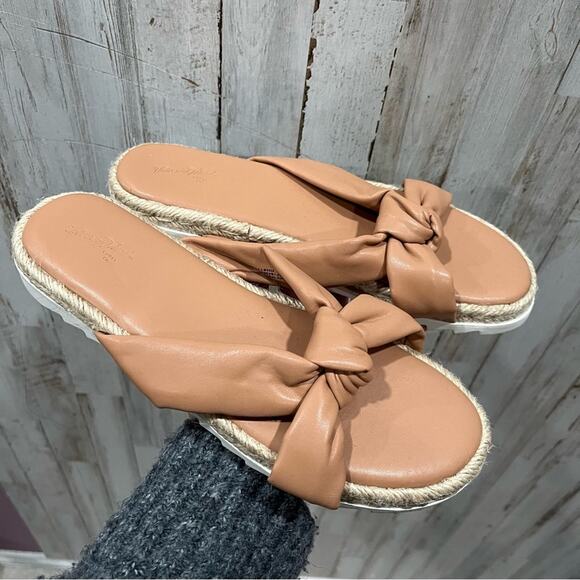 Universal Thread Dena Knotted Espadrille Sandals Tan - Picture 1 of 5